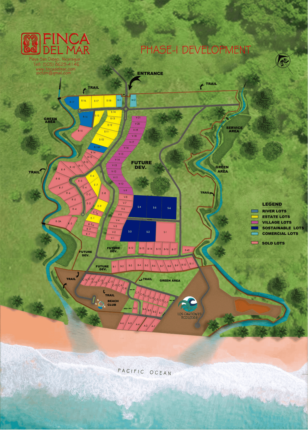 Plan maestro de la comunidad Finca del Mar
