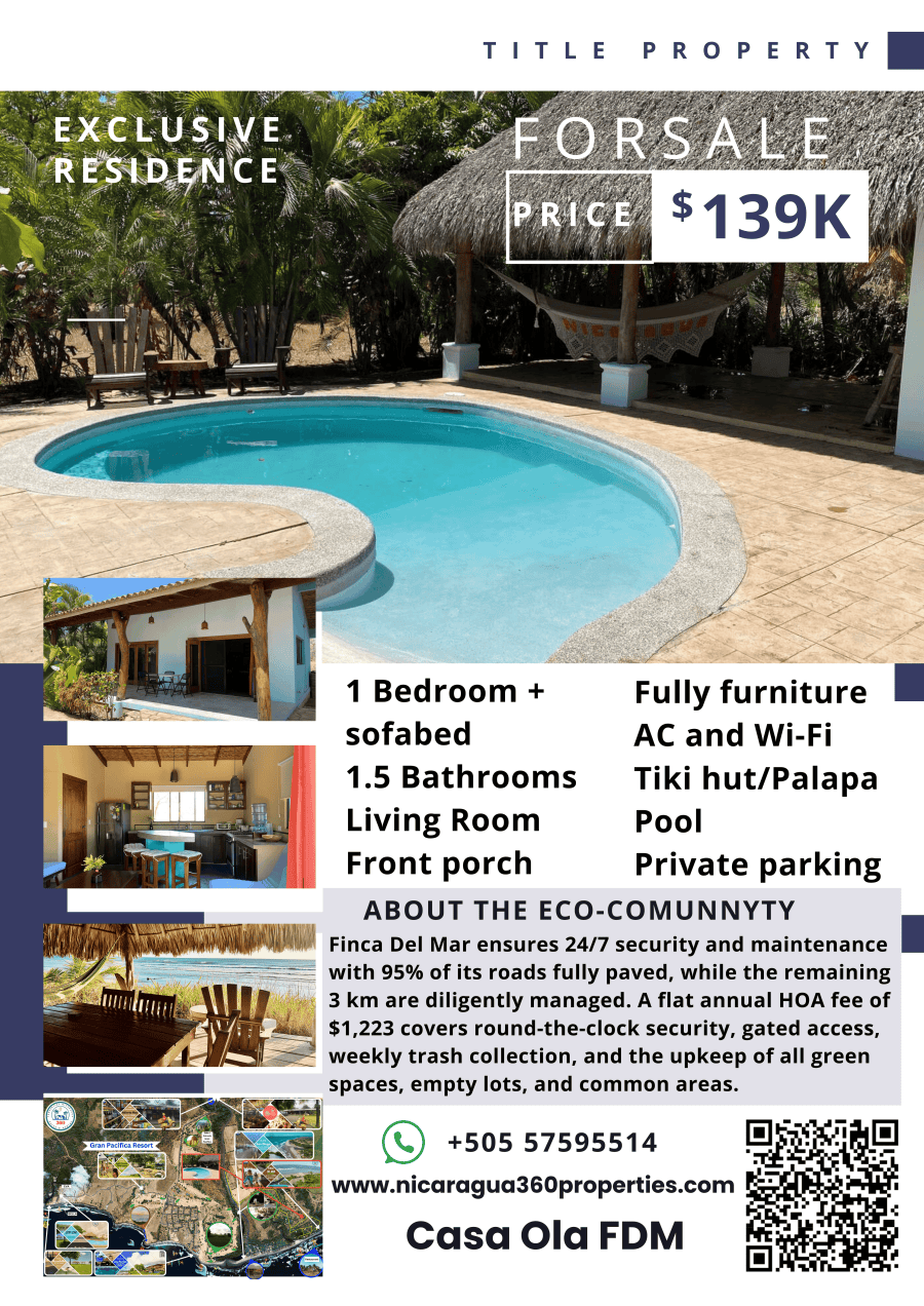 Casa Ola — Casa con piscina · Finca del Mar