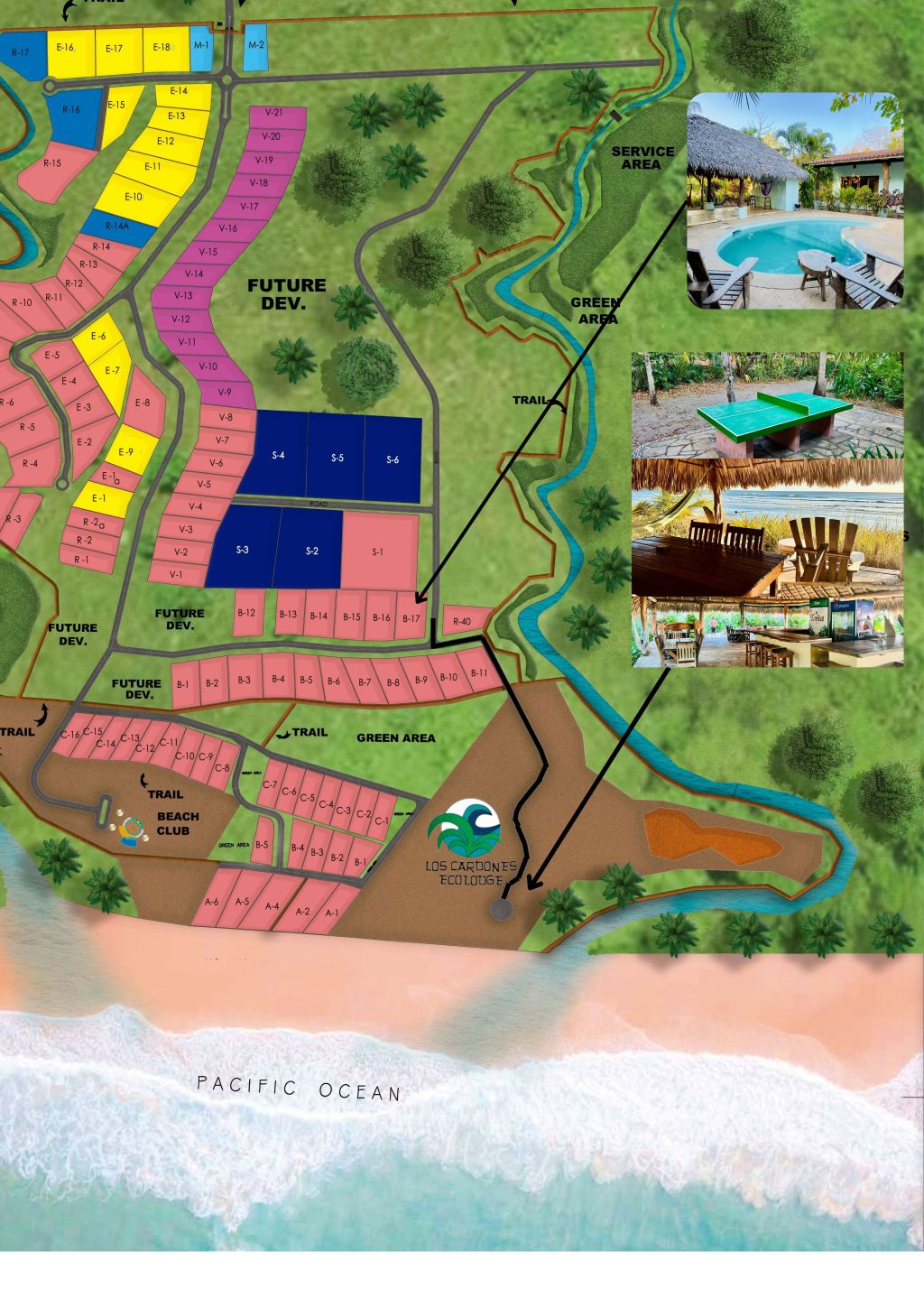 Casa Ola en Finca del Mar, casa de playa con piscina y palapa