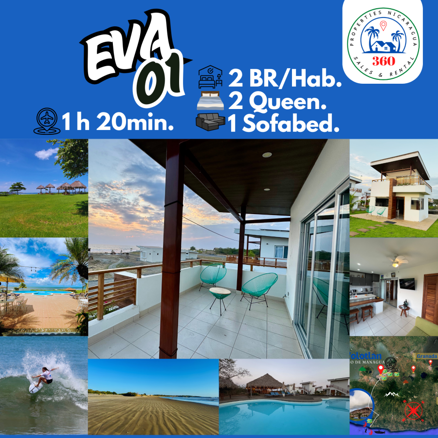 EVA01 ocean-view house at Playa Azuchillo